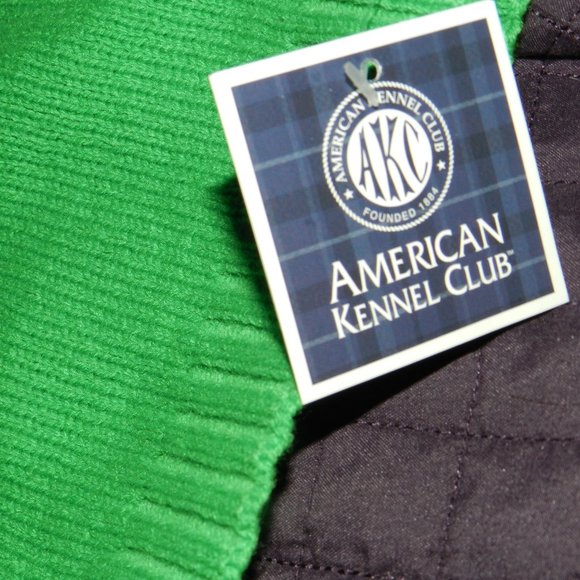 Dogs Sweater Green/Grey Lightweight warm cosy sweater American Kennel Club L New - Picture 5 of 10